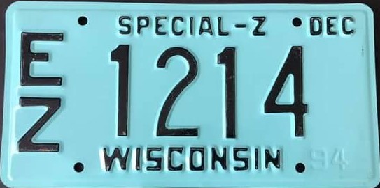 1994 Wisconsin Special-Z Wide Font EZ