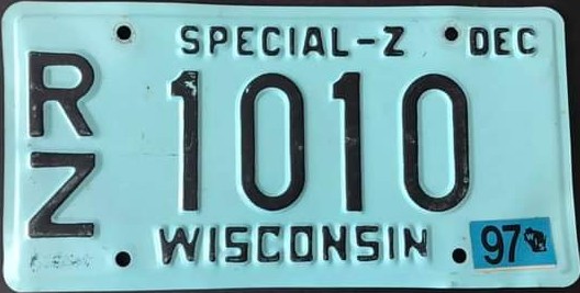 1994 Wisconsin Special-Z Wide Font RZ