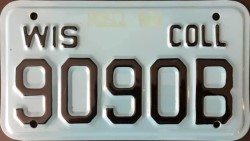 1987 Wisconsin Motorcycle Collector Plate
