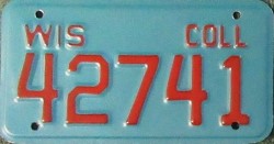 1987 Wisconsin Motorcycle Collector Plate