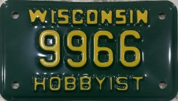 2002 Wisconsin Motorcycle Hobbyist Plate