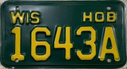 1994 Wisconsin Motorcycle Hobbyist Plate