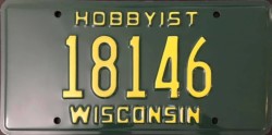 1994 Wisconsin Hobbyist Plate