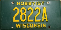 1994 Wisconsin Hobbyist Plate