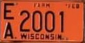 1981 Wisconsin Heavy Farm Truck License Plate