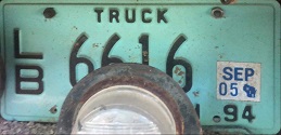 September 2005 Wisconsin Heavy Truck License Plate