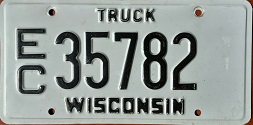 2009 Wisconsin Heavy Truck License Plate