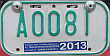 2013 Wisconsin ATV Dealer License Plate