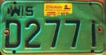 1975 Wisconsin Snowmobile Dealer License Plate