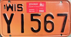 1980 Wisconsin Snowmobile Dealer License Plate