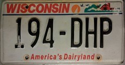 Wisconsin Avery License Plate