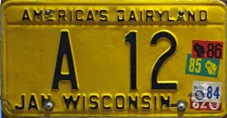 1980 Wisconsin License Plate