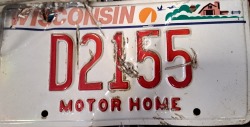 2005 Wisconsin Motor Home License Plate