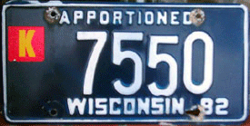 1982 Wisconsin Apportioned