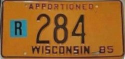 1985 Wisconsin Apportioned