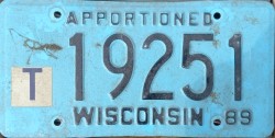 1989 Wisconsin Apportioned