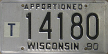 1990 Wisconsin Apportioned 5 Digit