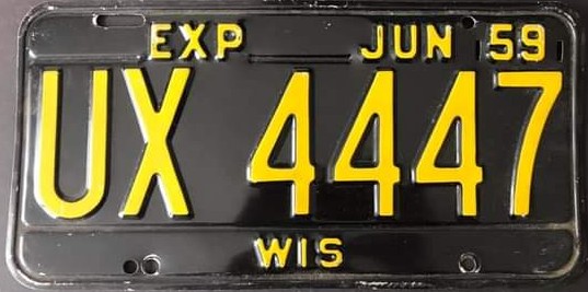 1959 Wisconsin Special-UX 4 Digit