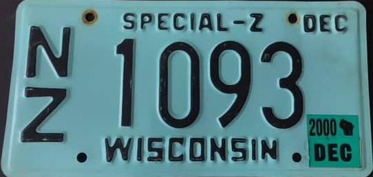 2000 Wisconsin Special-Z (insert sticker)