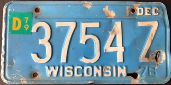 1978 Wisconsin Special-Z (1979 Weight Sticker)