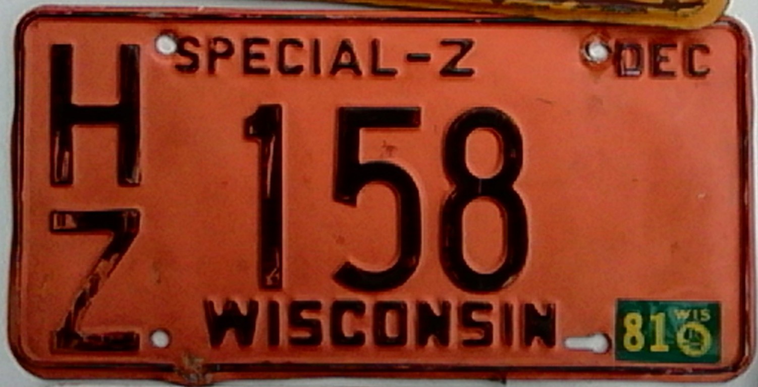 1980 Wisconsin Special-Z 3 Digit