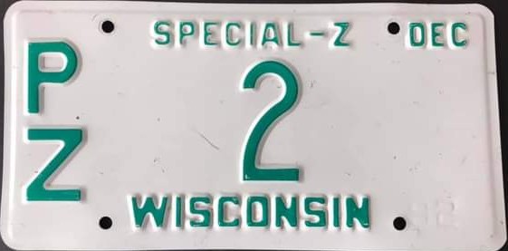 1992 Wisconsin Special-Z 1 Digit