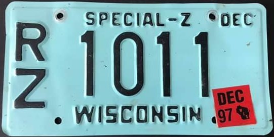1997 Wisconsin Special-Z (insert sticker)