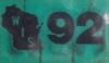 1992 Wisconsin Motorcycle License Plate Sticker