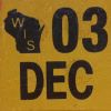 December 2003 Wisconsin Heavy Truck License Plate Sticker