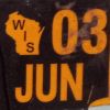 June 2003 Wisconsin Heavy Truck License Plate Sticker