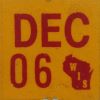December 2006 Wisconsin Heavy Truck License Plate Sticker