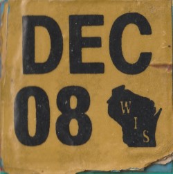 December 2008 Wisconsin Heavy Truck License Plate Sticker