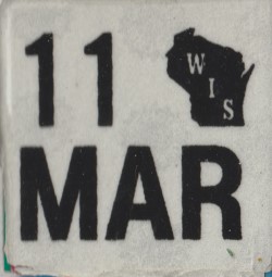March 2011 Wisconsin Heavy Truck License Plate Sticker