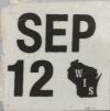 September 2012 Wisconsin Heavy Truck License Plate Sticker
