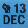 December 2013 Wisconsin Heavy Truck License Plate Sticker