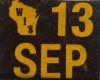 September 2013 Wisconsin Heavy Truck License Plate Sticker
