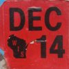 December 2014 Wisconsin Heavy Truck License Plate Sticker