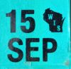 September 2015 Wisconsin Heavy Truck License Plate Sticker