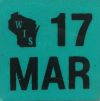 March 2017 Wisconsin Heavy Truck License Plate Sticker