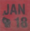 January 2018 Wisconsin Heavy Truck License Plate Sticker