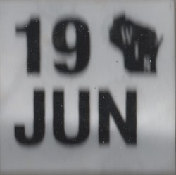 June 2019 Wisconsin Heavy Truck License Plate Sticker