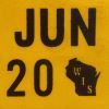 June 2020 Wisconsin Heavy Truck License Plate Sticker