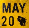 May 2020 Wisconsin Heavy Truck License Plate Sticker