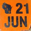 June 2021 Wisconsin Heavy Truck License Plate Sticker