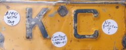 June 1942 Wisconsin Heavy Truck License Plate Tab