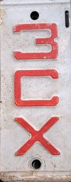 March 1955 Wisconsin Heavy Truck License Plate Tab