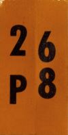 June 1968 Wisconsin Heavy Truck License Plate Sticker