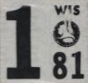 March 1981 Wisconsin Heavy Truck License Plate Sticker