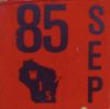 September 1985 Wisconsin Heavy Truck License Plate Sticker