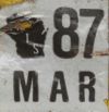 March 1987 Wisconsin Heavy Truck License Plate Sticker